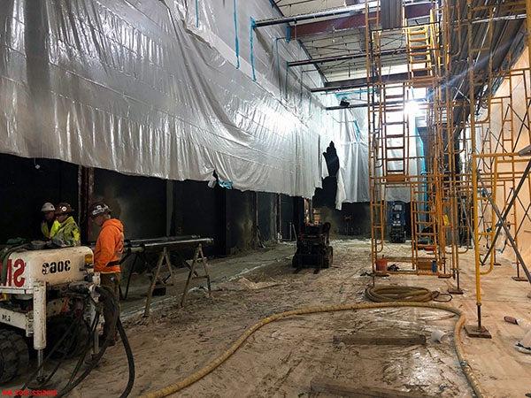 interior of a construction site