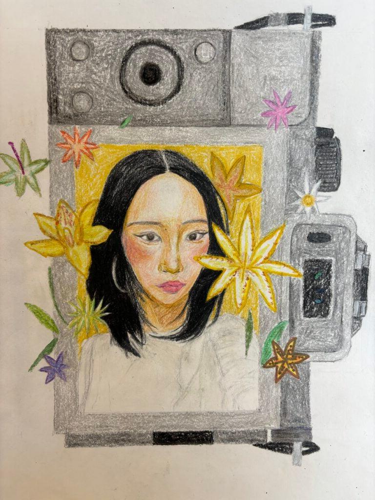 Yanna Tam, 11th Grade, "Self Portrait"